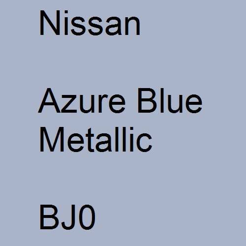 Nissan, Azure Blue Metallic, BJ0.